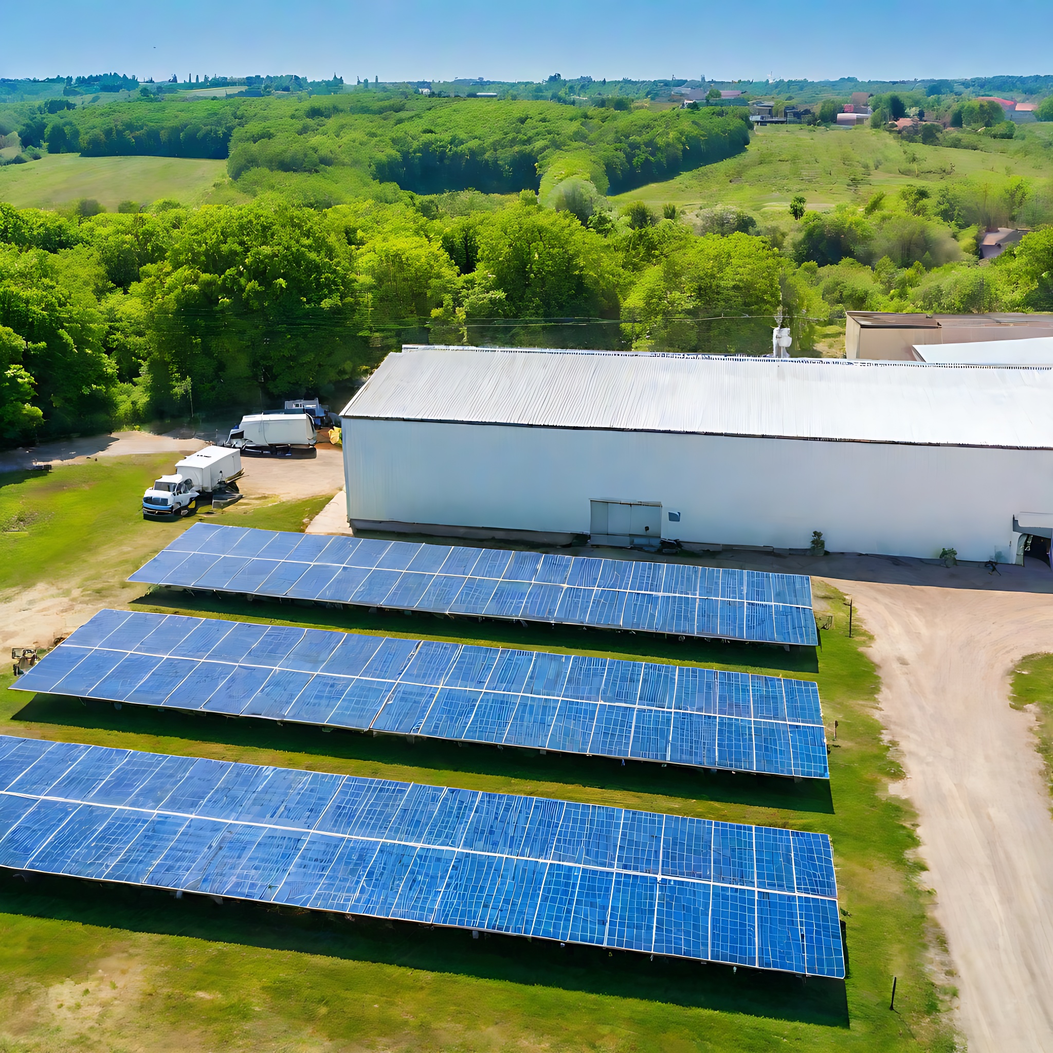 industrial solar plant